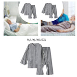 Maxbell Bedridden Patient Clothing Easy Wears Post Surgery Pants for Surgery Patients M