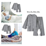 Maxbell Bedridden Patient Clothing Easy Wears Post Surgery Pants for Surgery Patients M