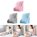 Maxbell Backrest Pillow Beds Backrest Reading Rest Pillow for Adult Sitting up in Bed pink