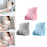 Maxbell Backrest Pillow Beds Backrest Reading Rest Pillow for Adult Sitting up in Bed pink