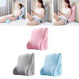 Maxbell Backrest Pillow Beds Backrest Reading Rest Pillow for Adult Sitting up in Bed pink