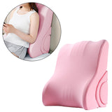 Maxbell Backrest Pillow Beds Backrest Reading Rest Pillow for Adult Sitting up in Bed pink