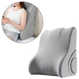 Maxbell Backrest Pillow Beds Backrest Reading Rest Pillow for Adult Sitting up in Bed gray