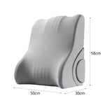 Maxbell Backrest Pillow Beds Backrest Reading Rest Pillow for Adult Sitting up in Bed gray