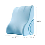 Maxbell Backrest Pillow Beds Backrest Reading Rest Pillow for Adult Sitting up in Bed blue