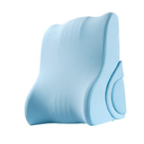 Maxbell Backrest Pillow Beds Backrest Reading Rest Pillow for Adult Sitting up in Bed blue