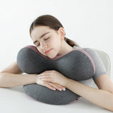 Maxbell Napping Sleeping Pillow Travel Napping Face Pillow for Computer Gaming Chair Purple