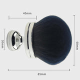 Maxbell Body Brush Compact Multifunctional Powder Brush for Buffing Contouring Women Argent
