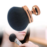 Maxbell Body Brush Compact Multifunctional Powder Brush for Buffing Contouring Women Rose Gold