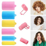 Maxbell 6 Pieces Hair Styling Rollers Makeup Tools Hair Clips for Girls Hair Styling
