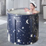 Maxbell Foldable Bathtub Bucket Keep Temperature for Adults Soaking Standing Bathtub M