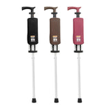 Maxbell Folding Cane Seat Three Legged Walking Cane with Stool for Seniors Women Men Black