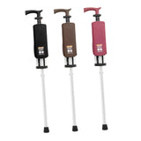 Maxbell Folding Cane Seat Three Legged Walking Cane with Stool for Seniors Women Men Black