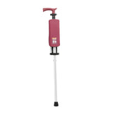 Maxbell Folding Cane Seat Three Legged Walking Cane with Stool for Seniors Women Men Red