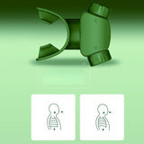 Maxbell Breathing Training Device Improve Breath Endurance Breathing Training Green