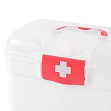 Maxbell Family First Aid Medical Box Dustproof with Handle First Aid Case Toy Travel