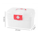 Maxbell Family First Aid Medical Box Dustproof with Handle First Aid Case Toy Travel