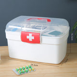 Maxbell Family First Aid Medical Box Dustproof with Handle First Aid Case Toy Travel