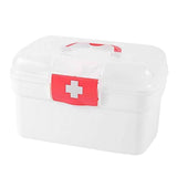 Maxbell Family First Aid Medical Box Dustproof with Handle First Aid Case Toy Travel