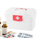 Maxbell Family First Aid Medical Box Dustproof with Handle First Aid Case Toy Travel