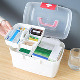 Maxbell Family First Aid Medical Box Dustproof with Handle First Aid Case Toy Travel