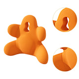 Maxbell Lumbar Support Pillow Space Saving Back Support Pillow for Seat Bed recliner Orange