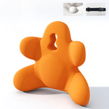 Maxbell Lumbar Support Pillow Space Saving Back Support Pillow for Seat Bed recliner Orange