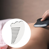 Maxbell Stainless Steel Gua Sha Neck Back Body Massager Face Guasha Beauty Tool 5.5cmx9.5cm