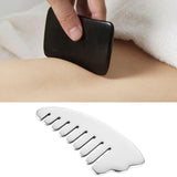 Maxbell Stainless Steel Gua Sha Neck Back Body Massager Face Guasha Beauty Tool 5.5cmx9.5cm