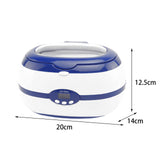 Maxbell Ultrasonic Cleaner Ultrasonic Cleaning Machine for Watch Ring Makeup Brushes Blue