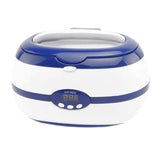 Maxbell Ultrasonic Cleaner Ultrasonic Cleaning Machine for Watch Ring Makeup Brushes Blue