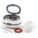 Maxbell Ultrasonic Cleaner Ultrasonic Cleaning Machine for Watch Ring Makeup Brushes Gray