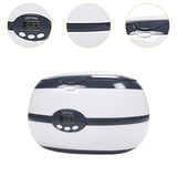 Maxbell Ultrasonic Cleaner Ultrasonic Cleaning Machine for Watch Ring Makeup Brushes Gray