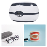 Maxbell Ultrasonic Cleaner Ultrasonic Cleaning Machine for Watch Ring Makeup Brushes Gray