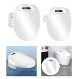 Maxbell Bidet Toilet Seat Waterproof Panel Buttons Silent Slow Drop Toilet Lid Cover basic