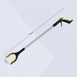 Maxbell Claw Grabber Stick Magnetic Tip Hand Grabber for Trash Can Shelf Elderly Yellow