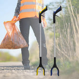 Maxbell Claw Grabber Stick Magnetic Tip Hand Grabber for Trash Can Shelf Elderly Yellow