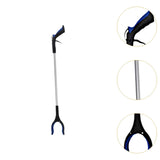 Maxbell Claw Grabber Stick Magnetic Tip Hand Grabber for Trash Can Shelf Elderly Blue