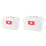 Maxbell Medical First Aid Box Multipurpose with Handle First Aid Case Toy Travel Car S