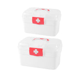 Maxbell Medical First Aid Box Multipurpose with Handle First Aid Case Toy Travel Car S