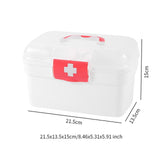 Maxbell Medical First Aid Box Multipurpose with Handle First Aid Case Toy Travel Car L