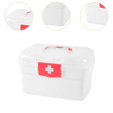 Maxbell Medical First Aid Box Multipurpose with Handle First Aid Case Toy Travel Car L