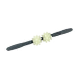 Maxbell PU Massage Roller Stick Manual Smooth Yoga Massage Rod for Body Muscle Butts White