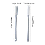 Maxbell 2 Pieces Toe Cleaning Brush 40cm Foot Scrubber for Men and Women Senior Foot Gray