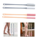 Maxbell 2 Pieces Toe Cleaning Brush 40cm Foot Scrubber for Men and Women Senior Foot Gray