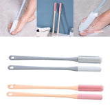 Maxbell 2 Pieces Toe Cleaning Brush 40cm Foot Scrubber for Men and Women Senior Foot Gray