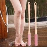 Maxbell 2 Pieces Toe Cleaning Brush 40cm Foot Scrubber for Men and Women Senior Foot Pink