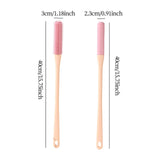 Maxbell 2 Pieces Toe Cleaning Brush 40cm Foot Scrubber for Men and Women Senior Foot Pink