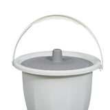Maxbell Spittoon Chamber Bucket with Lid Handle Chamber Pot for Children Child Elder White Without Ring