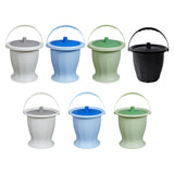 Maxbell Spittoon Chamber Bucket with Lid Handle Chamber Pot for Children Child Elder White Without Ring